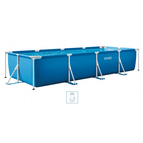 INTEX Small Frame Pools Schwimmbecken 450 x 220 x 84 cm filterpumpe 28274GN