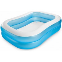 INTEX rechteckiger Pool, Blau Weiß 203x152x48 cm 57180NP