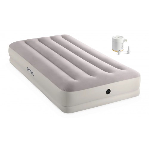 INTEX PRESTIGE MID-RISE TWIN Luftbett mit USB-Pumpe 99 × 191 × 30 cm 64177