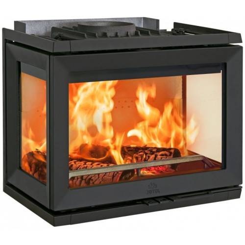 Jotul I 520 FRL CB Kamineinsatz - Glas vorne, rechts und links, Schwarzer Lack 30044746