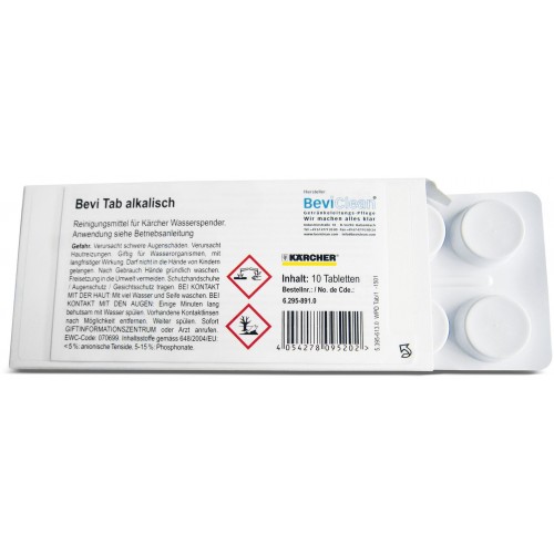 Kärcher Bevi Tab alkaline, 10 Tabletten 6.295-891.0 Kärcher Bevi Tab alkaline, 10 Tabletten 6.295-891.0