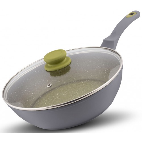LAMART LT1196 Pfanne 28 cm mit Deckel OLIVE 42003742 LAMART LT1196 Pfanne 28 cm mit Deckel OLIVE 42003742