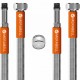 MERABELL Aqua,Schlauch für Wasserarmaturen,G3/8"-M10x1 lang Gew.–2Stk.+Strahlregler M0013