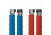 MERABELL Aqua Flexi Anschlussset R3/4"-G3/4" 30-60cm-2 Stk. Schlauch (blau, rot)M0045