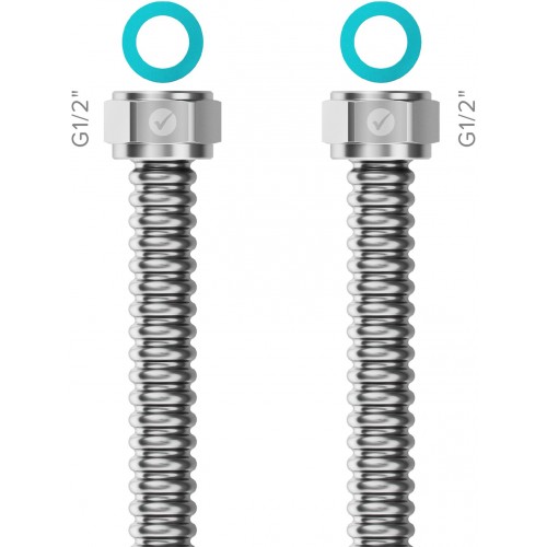 MERABELL READY! Edelstahlrohr G1/2"-G1/2" 40 cm M0410
