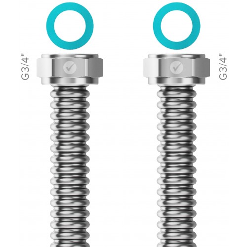 MERABELL READY! Edelstahlrohr G3/4"-G3/4" 60 cm M0420