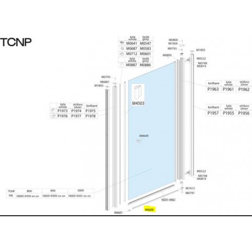 ROLTECHNIK Duschwannen-Schiene, Chrom, abgerundet M6609