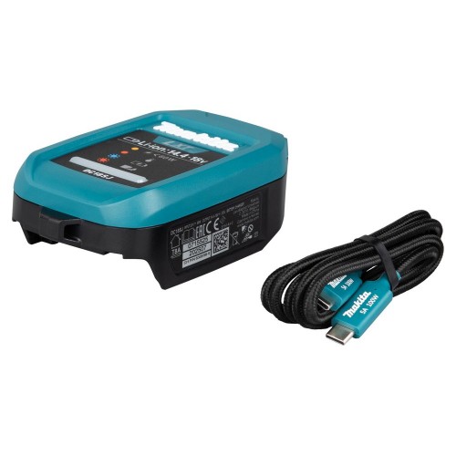 Makita 1916D9-8 Ladegerät DC18SJ mit USB-PD-Kabel Makita 1916D9-8 Ladegerät DC18SJ mit USB-PD-Kabel