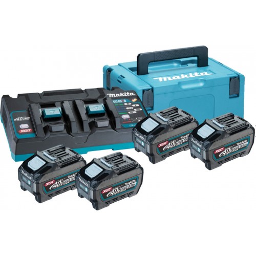 Makita 191U42-2 Akku Starter Set Li-ion XGT 40V 4xBL4050F+1xDC40RB+Makpac