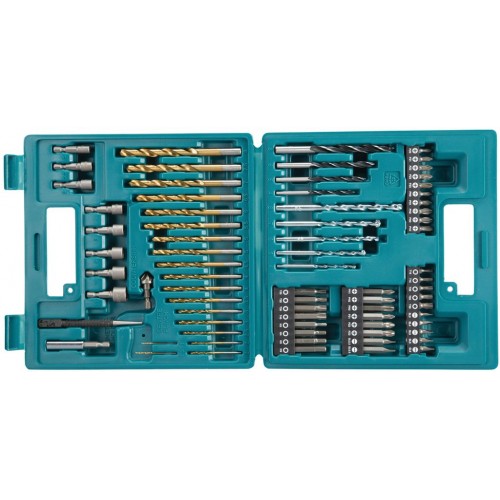 Makita B-49373 75-tlg. Bohrer- und Bit-Set Silbern