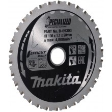 Makita B-69303 TCT Efficut Sägeblatt, das Metall 136mm 30T= old B-60303