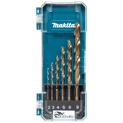 Makita D-75758 Metallbohrer-Set, HSS-Co 2,3,4,5,6,8mm