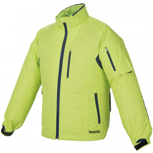 Makita DFJ212AL Arbeitsjacke Größe L mit Ventilatoren für Li-Ion-Akkus CXT /LXT ohne Akku