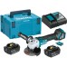 Makita DGA514RTJU Akku-Winkelschleifer 125mm, Li-ion (2x5,0Ah(18V) Makpac