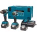 Makita DLX2180TJ1 Akku-Werkzeugset DHP484+DTD153 Li-Ion LXT 18V/5,0Ah