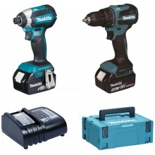 Makita DLX2535SJ Akku-Set DDF490 + DTD153 Li-Ion LXT 18 V