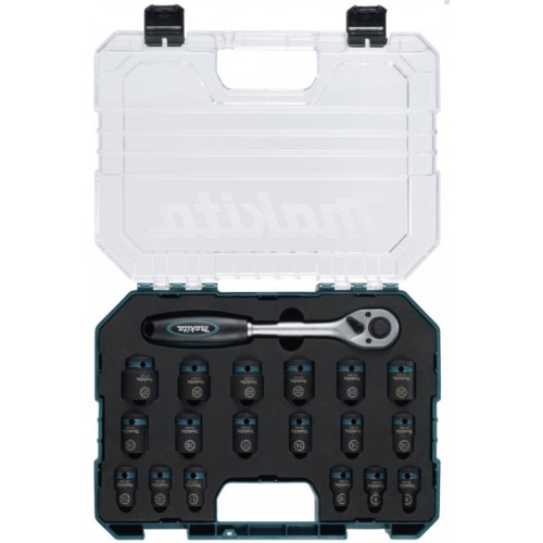 Makita E-30069 Impact Black Steckschlüsselsatz 1/2", 19-teilig im Kunststoffkoffer Makita E-30069 Impact Black Steckschlüsselsatz 1/2", 19-teilig im Kunststoffkoffer