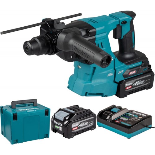 Makita HR011GU201 Akku-Kombihammer SDS-Plus AWS XGT (2×4,0 Ah/40V), Makpac