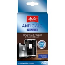 Melitta Anti Calc Pulver für Kaffeevollautomaten, 2 x 40g