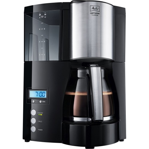 Melitta Optima Timer Filterkaffeemaschine, schwarz