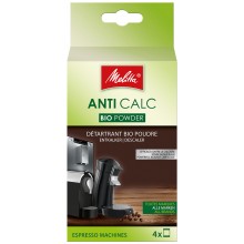 Melitta Anti Calc Bio Pulver für Kaffeevollautomaten, 4x40g