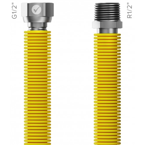 MERABELL Gas Flexi Schlauch,75-150cm R1/2" – G1/2"M0027 MERABELL Gas Flexi Schlauch,75-150cm R1/2" – G1/2"M0027