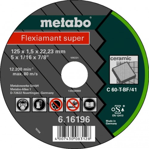 Metabo Flexiamant super 125x1,5x22,23 Keramik,TF41 616196000