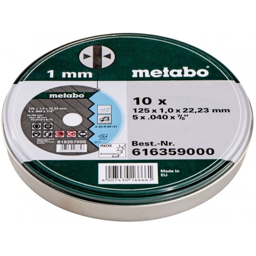Metabo Trennscheiben SP 125x1,0x22,23 Inox, TF 41 616359000
