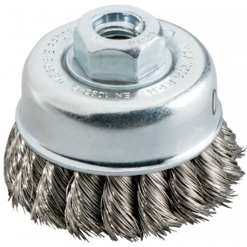 Metabo Topfbürste 100x0,5 mm/ M 14, Stahl, gezopft 623711000 Metabo Topfbürste 100x0,5 mm/ M 14, Stahl, gezopft 623711000