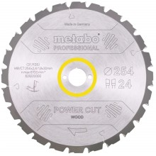 Metabo Sägeblatt "power cut wood - professional", 254x30, Z24 WZ 5° neg. 628220000