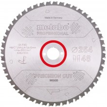 Metabo Sägeblatt "precision cut wood - professional", 254x30, Z48 WZ 5° neg. 628221000