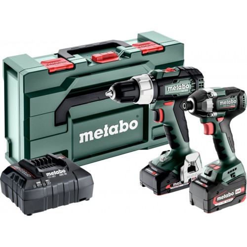 Metabo Combo Set 2.8.2 ( SSD18LT200 BL + BS18L +18V/1x2,0Ah /1x4,0Ah +SC 36) 685193000