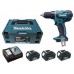 Makita DHP456RF3J Akku Schlagbohrschrauber, 3x Akku 18V/3Ah + Ladegerät + MAKPAC