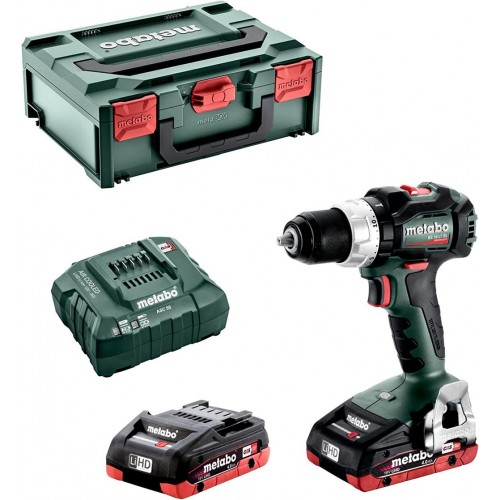 Metabo BS 18 LT BL Akku-bohrschrauber (18V/2x4Ah) LIHD, MetaBOX, 602325800
