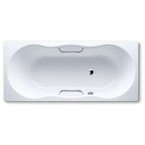 KALDEWEI Badewanne Novola Duo Star 257 mit Lochbohrungen 170x75x44 Antislip, Perl-Effekt