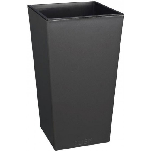 PLASTKON In- & Outdoor Blumentopf Elise 30 cm anthrazit glänzend