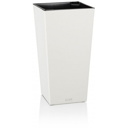 PLASTKON In- & Outdoor Blumentopf Elise 20 cm weiß glänzend