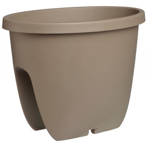 PLASTKON Geländerkasten Balconia Ovi 30 cm taupe PLASTKON Geländerkasten Balconia Ovi 30 cm taupe