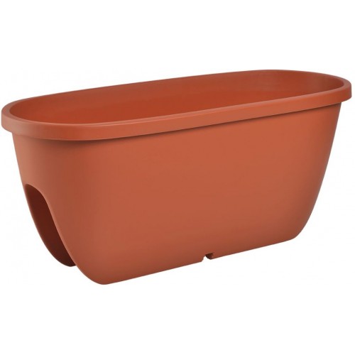 PLASTKON Geländerkasten Balconia Ovi 60 cm terrakotta