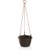 PLASTKON Hängeblumentopf Hängeampel Marina 20 cm braun