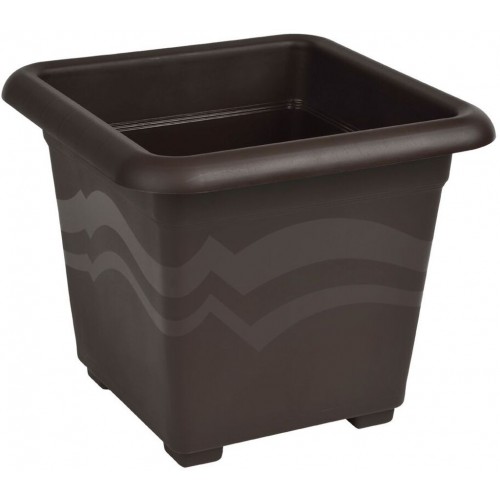 PLASTKON Blumentopf Quattro 50x50 cm braun