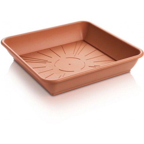 PLASTKON Untersetzer Quattro 42X42 cm terrakotta PLASTKON Untersetzer Quattro 42X42 cm terrakotta