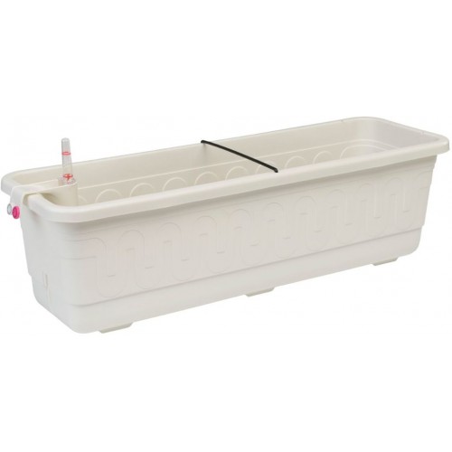 PLASTKON Bewässerungssystem Blumenkasten Smart System Fantazie 80 cm weiss