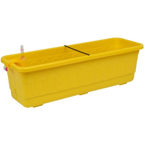 PLASTKON Bewässerungssystem Blumenkasten Smart System Fantazie 60 cm gelb