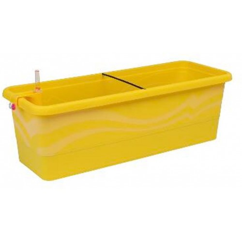 PLASTKON Bewässerungssystem Blumenkasten Smart System Gardenie 40 cm gelb PLASTKON Bewässerungssystem Blumenkasten Smart System Gardenie 40 cm gelb