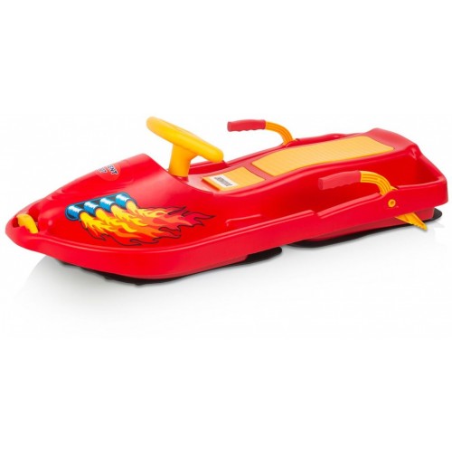 PLASTKON Lenkschlitten Bob Snow Boat rot