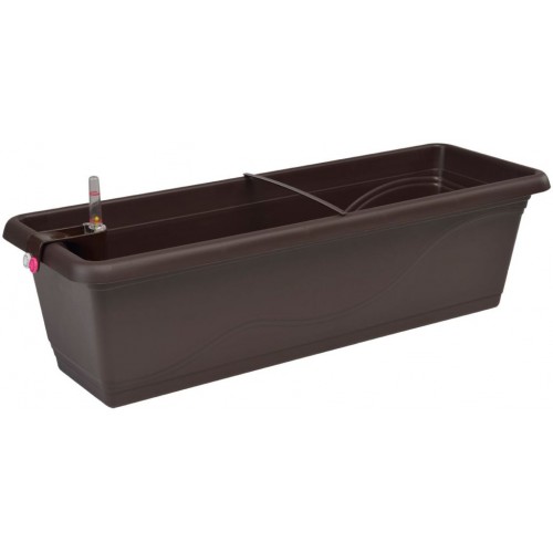 PLASTKON Bewässerungssystem Blumenkasten Smart System Extra Line 60 cm braun