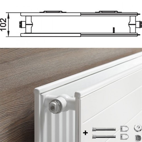 KERMI therm-x2 Line-Kompakthygieneheizkörper Typ 20/305/1805 PLK200301801N1K KERMI therm-x2 Line-Kompakthygieneheizkörper Typ 20/305/1805 PLK200301801N1K
