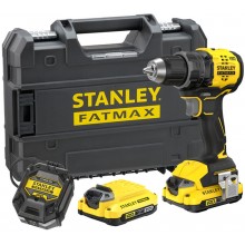 Stanley SFMCD714D2T-QW FatMax V20 Bürstenlose Akku-Bohrmaschine (65Nm/18V/2x2,0Ah), Koffer