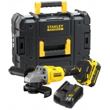 Stanley SFMCG710M1T-QW FatMax V20 Akku-Winkelschleifer 125mm (18V/1x4,0Ah), Koffer